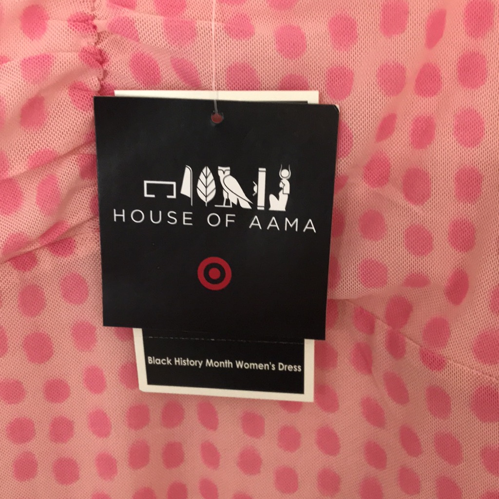 New House Of Aama Sweetheart Neck A-Line Dress - Pink. Large — image 5 of 8